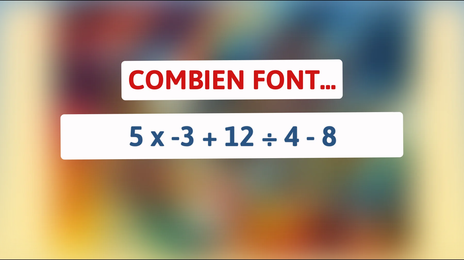 Seuls les génies peuvent résoudre ce casse-tête mathématique en moins de 30 secondes ! Testez votre QI maintenant !"